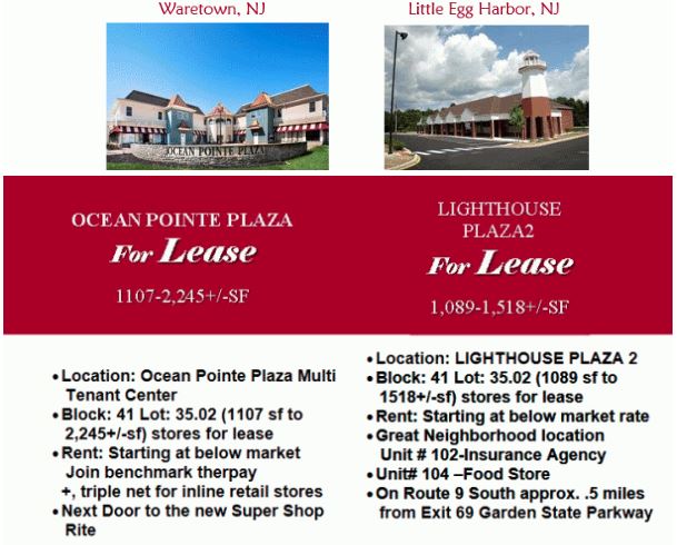 Commercial Real Estate Office Space in Ocean County, NJ