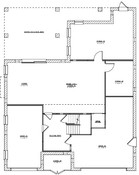 Ground level floor plan